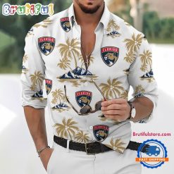 NHL Florida Panthers New Version Long Sleeve Button Shirt