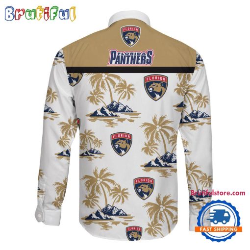 NHL Florida Panthers New Version Long Sleeve Button Shirt