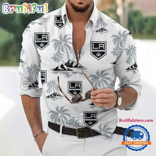NHL Los Angeles Kings New Version Long Sleeve Button Shirt