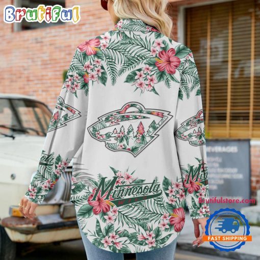 NHL Minnesota Wild Limited Edition Casual Shirt for Women