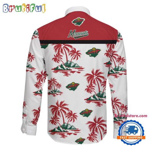 NHL Minnesota Wild New Version Long Sleeve Button Shirt