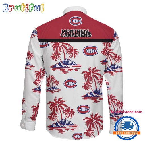 NHL Montreal Canadiens New Version Long Sleeve Button Shirt
