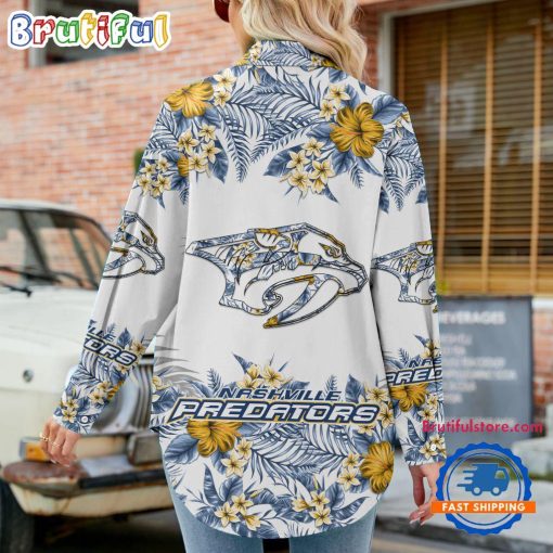 NHL Nashville Predators Limited Edition Casual Shirt for Women