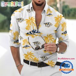 NHL Nashville Predators New Version Long Sleeve Button Shirt