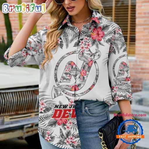 NHL New Jersey Devils Limited Edition Casual Shirt for Women