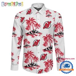 NHL New Jersey Devils New Version Long Sleeve Button Shirt