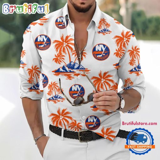 NHL New York Islanders New Version Long Sleeve Button Shirt
