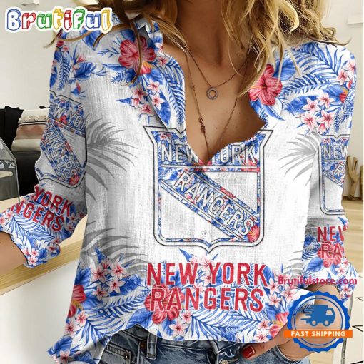 NHL New York Rangers Limited Edition Casual Shirt for Women