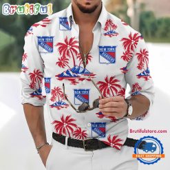 NHL New York Rangers New Version Long Sleeve Button Shirt