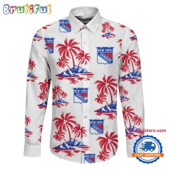 Alternative view of NHL New York Rangers New Version Long Sleeve Button Shirt