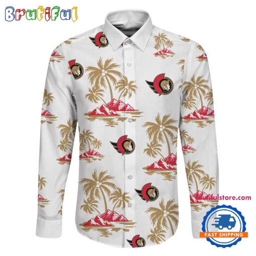 NHL Ottawa Senators New Version Long Sleeve Button Shirt