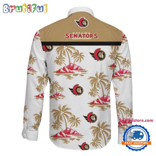 NHL Ottawa Senators New Version Long Sleeve Button Shirt