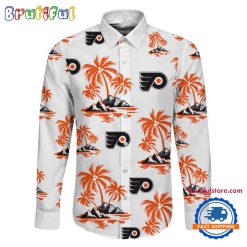 NHL Philadelphia Flyers New Version Long Sleeve Button Shirt