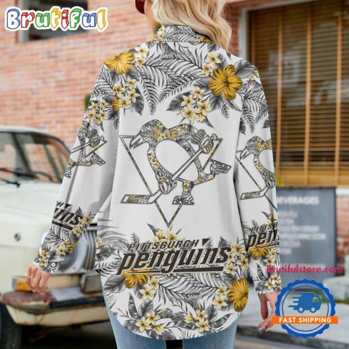 NHL Pittsburgh Penguins Limited Edition Casual Shirt for Women