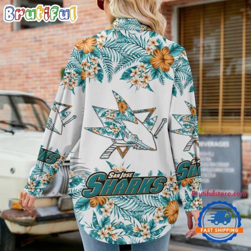NHL San Jose Sharks Limited Edition Casual Shirt for Women