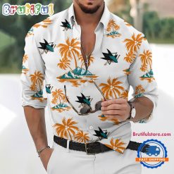 NHL San Jose Sharks New Version Long Sleeve Button Shirt
