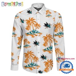 NHL San Jose Sharks New Version Long Sleeve Button Shirt