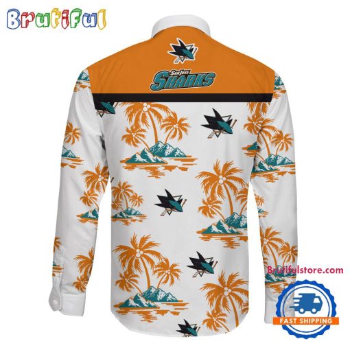 NHL San Jose Sharks New Version Long Sleeve Button Shirt