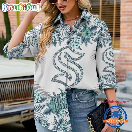 NHL Seattle Kraken Limited Edition Casual Shirt for Women