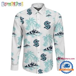Alternative view of NHL Seattle Kraken New Version Long Sleeve Button Shirt