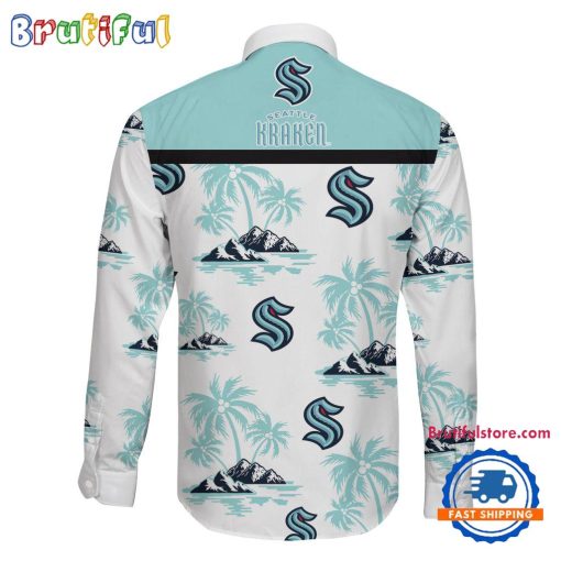 NHL Seattle Kraken New Version Long Sleeve Button Shirt