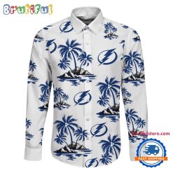 Alternative view of NHL Tampa Bay Lightning New Version Long Sleeve Button Shirt