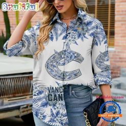 NHL Vancouver Canucks Limited Edition Casual Shirt for Women
