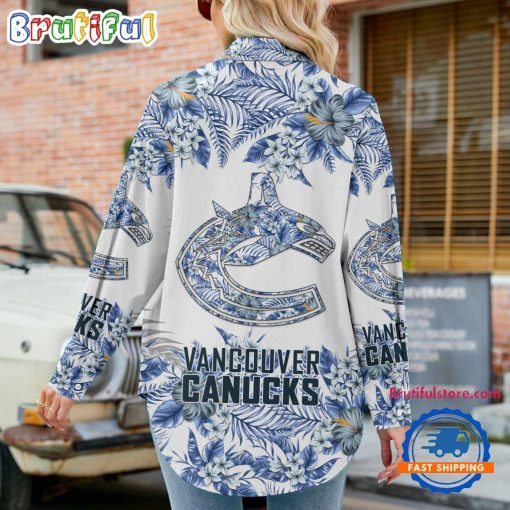 NHL Vancouver Canucks Limited Edition Casual Shirt for Women