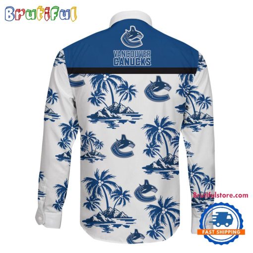 NHL Vancouver Canucks New Version Long Sleeve Button Shirt