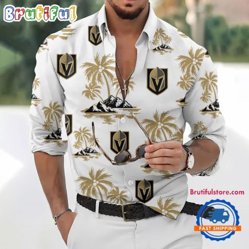 NHL Vegas Golden Knights New Version Long Sleeve Button Shirt