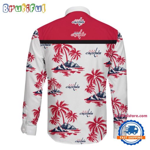 NHL Washington Capitals New Version Long Sleeve Button Shirt