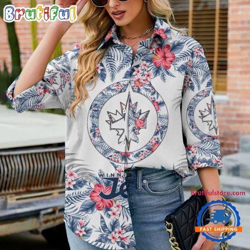 NHL Winnipeg Jets Limited Edition Casual Shirt for Women