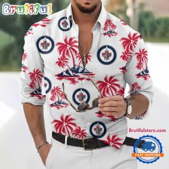 NHL Winnipeg Jets New Version Long Sleeve Button Shirt
