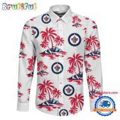 Alternative view of NHL Winnipeg Jets New Version Long Sleeve Button Shirt