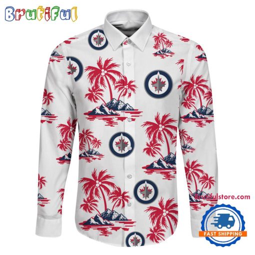 NHL Winnipeg Jets New Version Long Sleeve Button Shirt