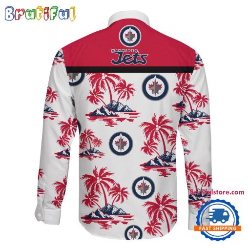 NHL Winnipeg Jets New Version Long Sleeve Button Shirt